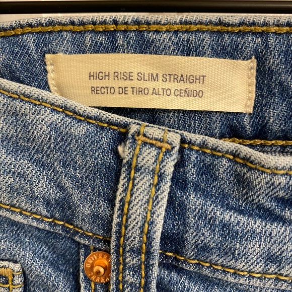 UNIVERSAL THREAD HIGH RISE SLIM STRAIGHT JEANS SIZE 29/8 EXCELLENT - Picture 7 of 12